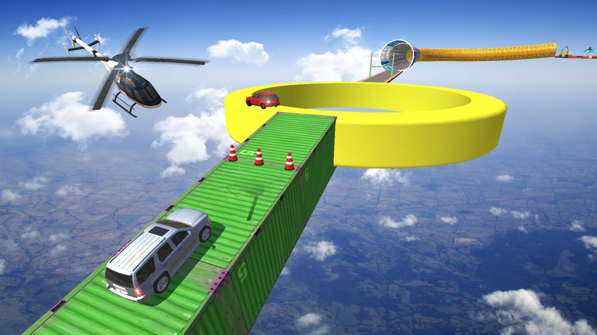  巨型SUV汽车坡道