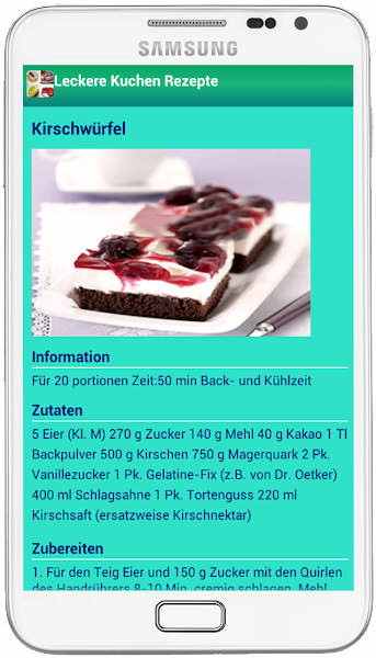 美味蛋糕食谱APP（LeckereKuchenRezepte）
