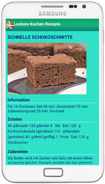 美味蛋糕食谱APP（LeckereKuchenRezepte）