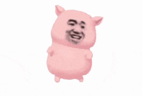 粉色摇摆猪猪表情包图片