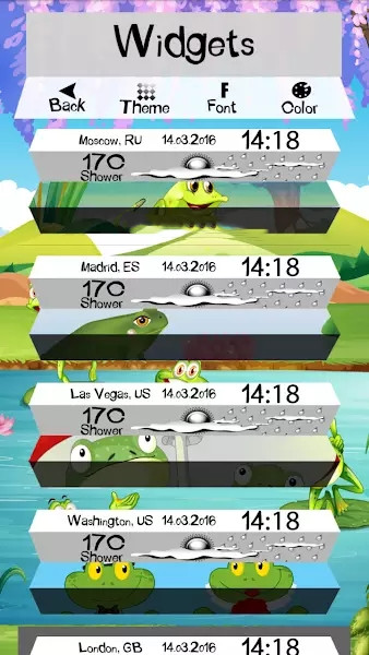 时钟天气青蛙app