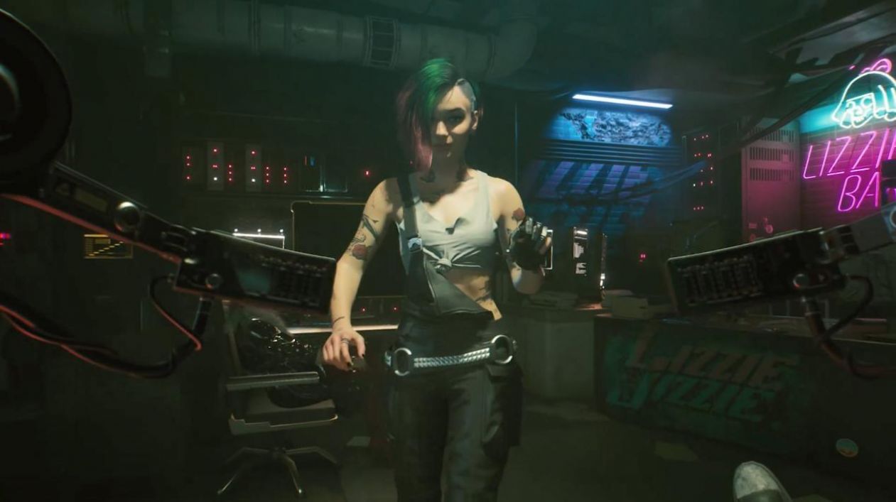 赛博朋克朱迪打桩gif图片表情包